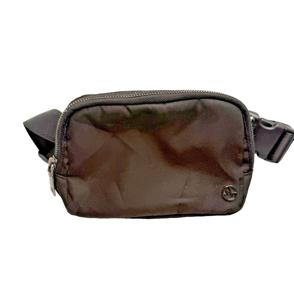 Pander Everywhere Belt Bag Black Nylon Fanny Pack Crossbody 8x5x2" EUC - Picture 2 of 16